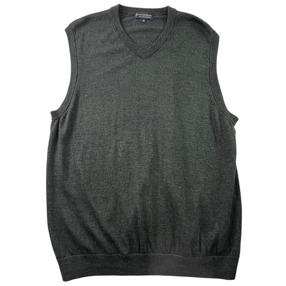 Hart Shaffner Marx Extra Fine Merino Wool Sweater Vest 2XB Sleeveless V-Neck - Picture 1 of 7